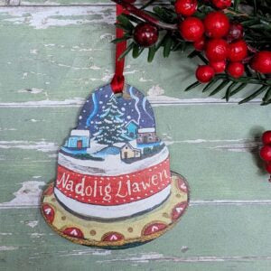 Wooden snowglobe decoration |Gifts of Wales