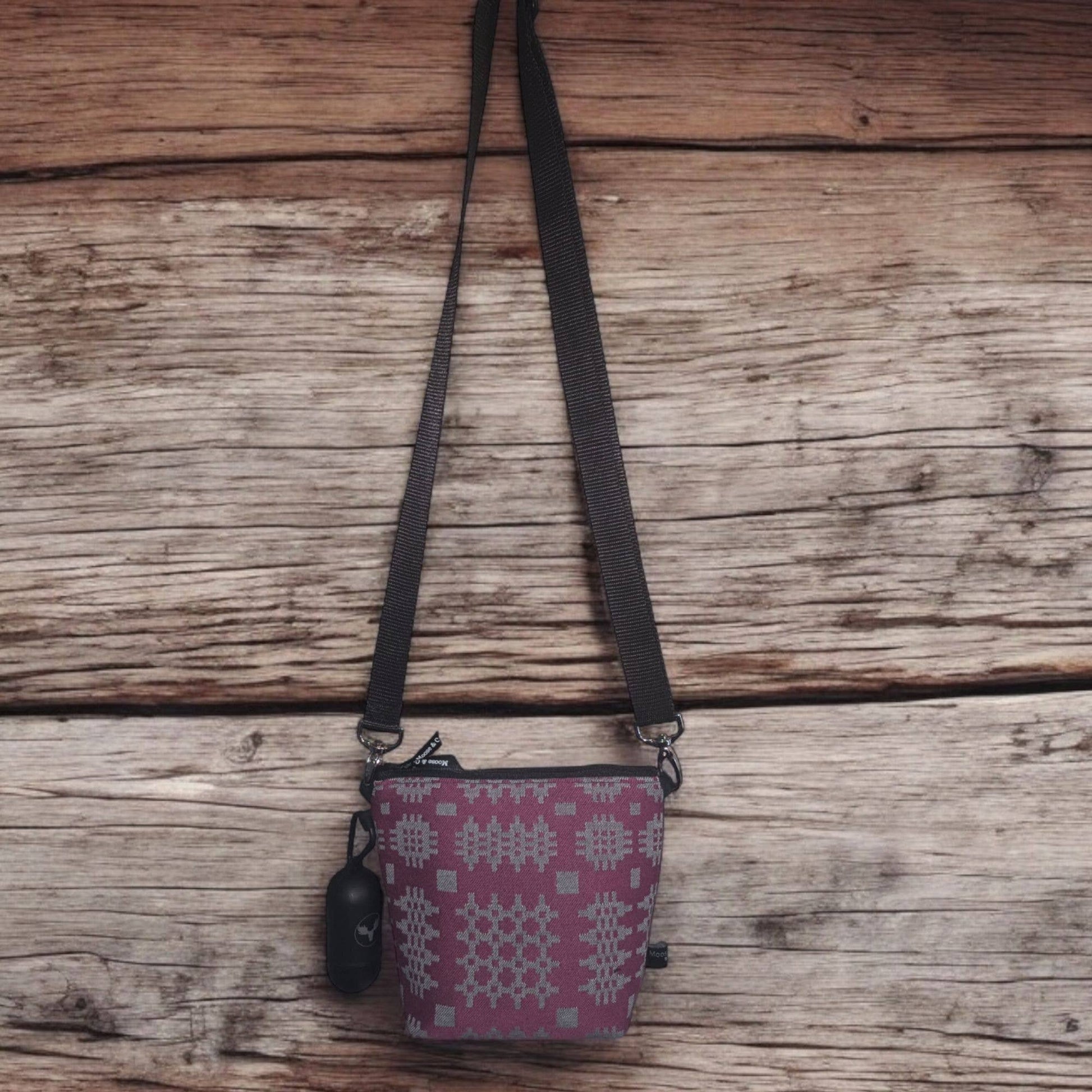 Purple crossbody bag