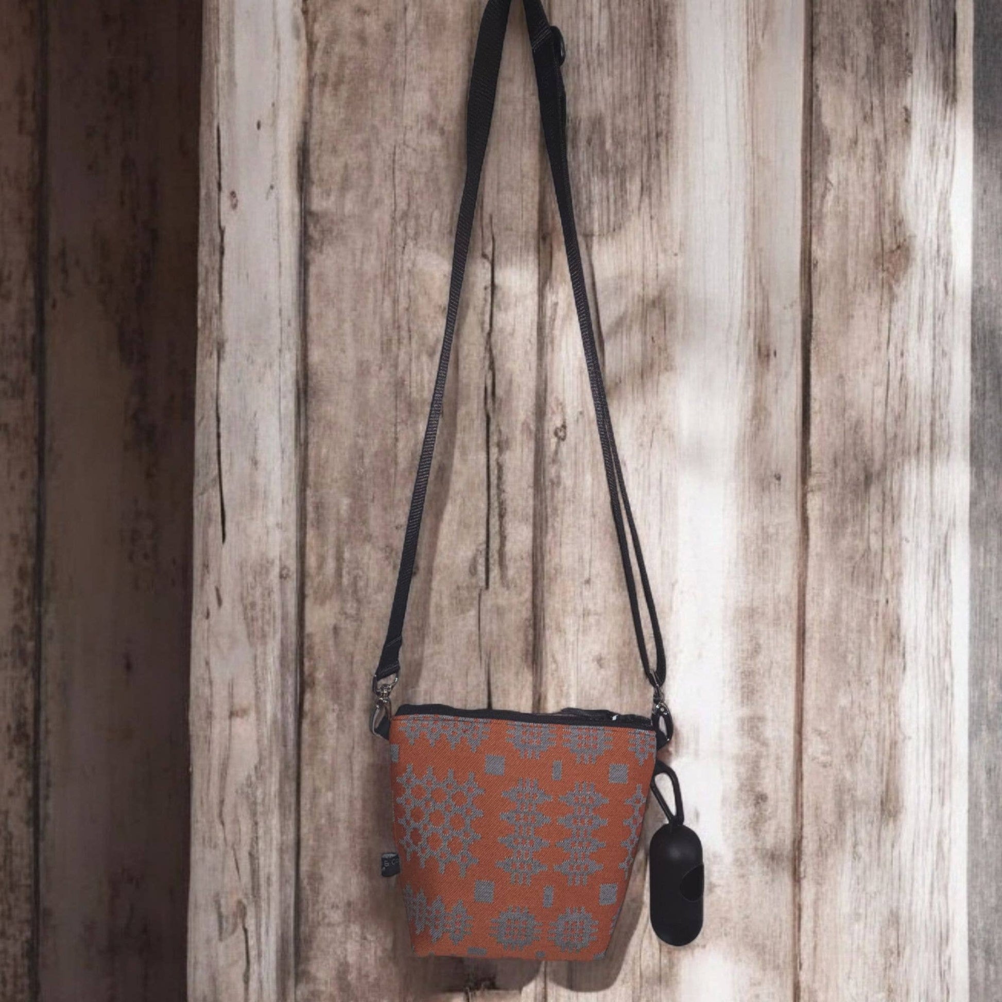 Orange cross body bag