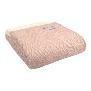 Pink beehive throw