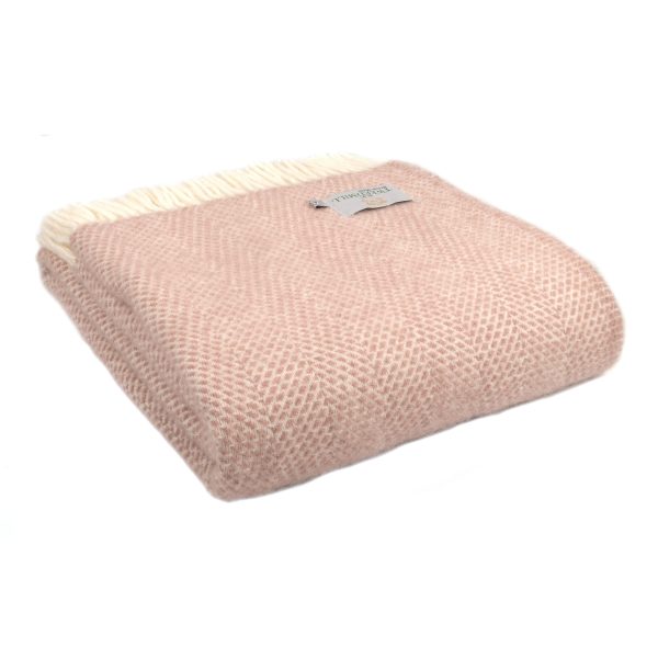 Pink beehive throw