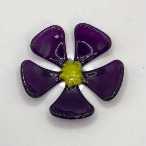 Violet glass dish