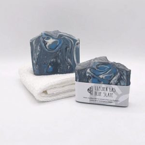 Blue slate soap