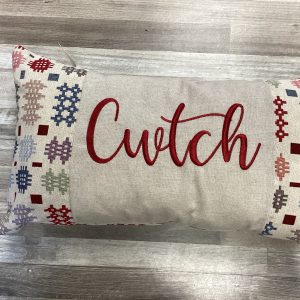 Cwtch tapestry design cushion